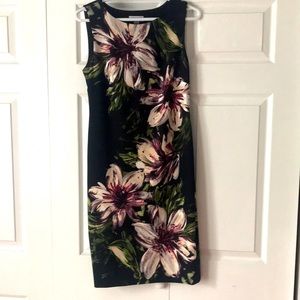 Calvin Klein sleeveless sheath side zipper